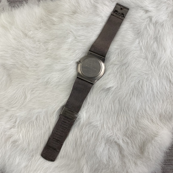 Skagen Denmark Titanium Blue Face Stainless Steal Watch Water Resistant - Picture 3 of 5